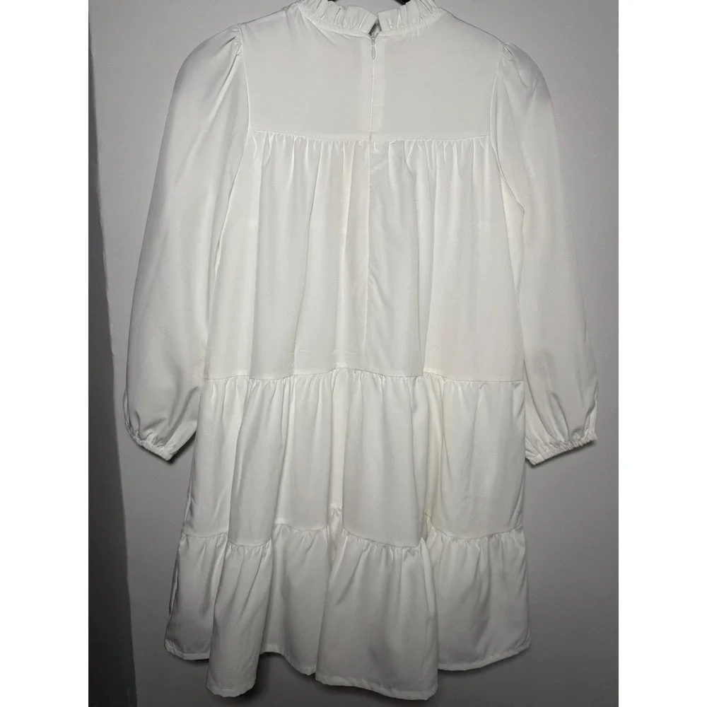 NWT Girls 8-9Y White Lace Tiered Dress First Communion Flower‎ Girl Cottagcore